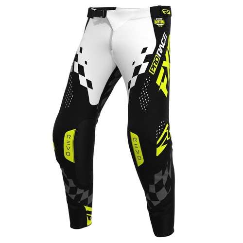 FXR Black/White/HiVis Revo Daytona MX Pants (36)