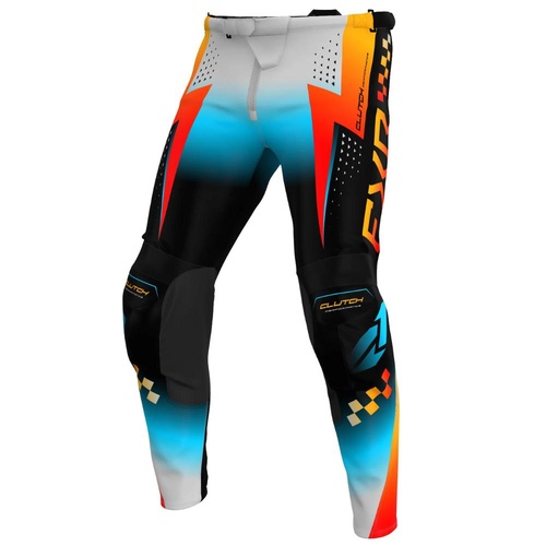 FXR Grey/Sky/Orange Clutch Pro MX Pants (28)