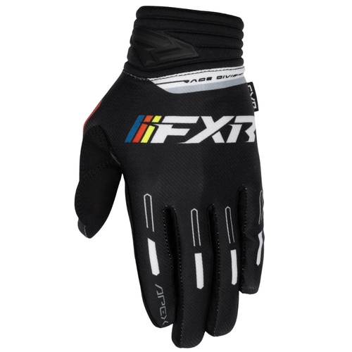 FXR Black/White Apex MX Glove (M)