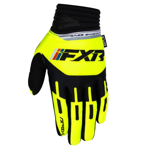 FXR HiVis/Black Apex MX Glove (S)