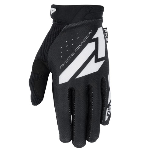 FXR Black/White Youth Reflex MX Glove (XL)