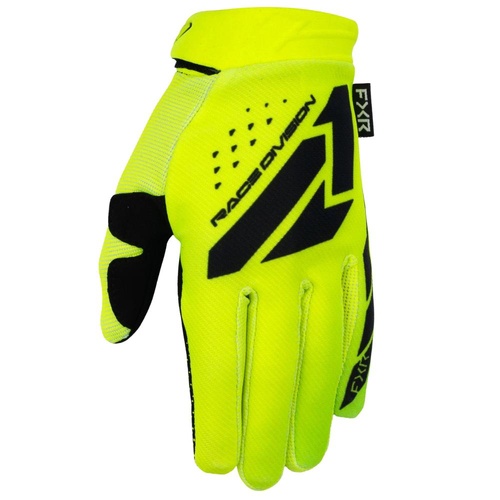 FXR HiVis/Black Youth Reflex MX Glove (L)