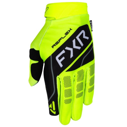 FXR HiVis/Black Reflex Dual MX Glove (XL)