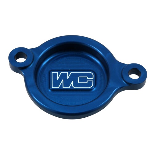 Works Connection Honda CRF 250 RWE 2025 Blue Oil Filter Cover