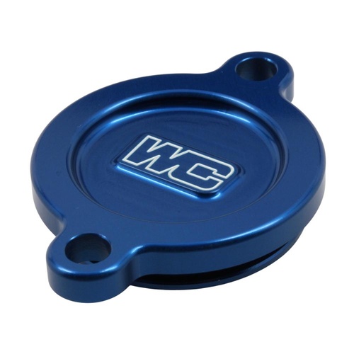 Works Connection Kawasaki KX 250 X 2020-2025 Blue Oil Filter Cover