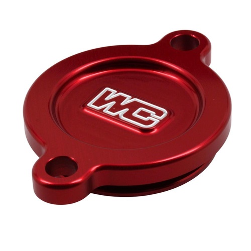 Works Connection Kawasaki KX 250 F 2017-2025 Red Oil Filter Cover