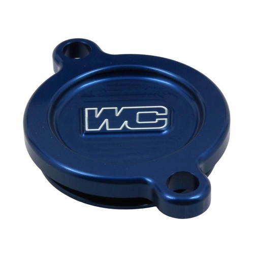 Works Connection Kawasaki KX 450 X 2020-2023 Blue Oil Filter Cover