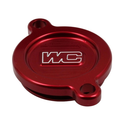 Works Connection Kawasaki KX 450 F 2016-2025 Red Oil Filter Cover