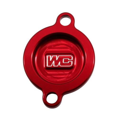 Works Connection Husqvarna Red Oil Filter Cover FC 450 ROCKSTAR EDITION 2018-2024