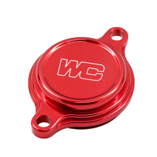 Works Connection Yamaha WR 250 F 2015-2025 Red Oil Filter Cover