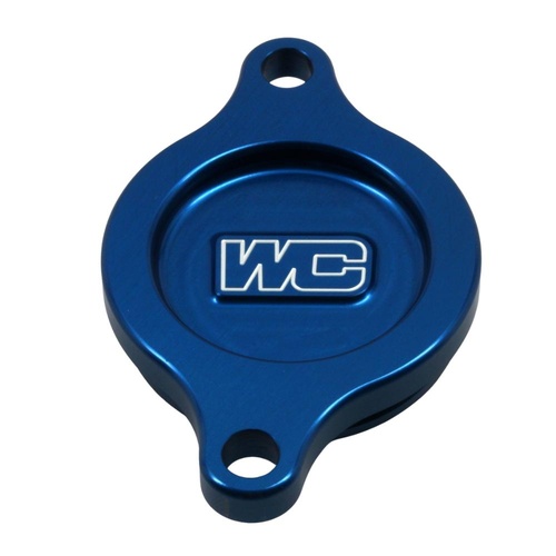 Works Connection Suzuki RMX 450 2023 Blue Oil Filter Cover