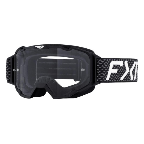 FXR Black/White Maverik Prime MX Goggle (OS)