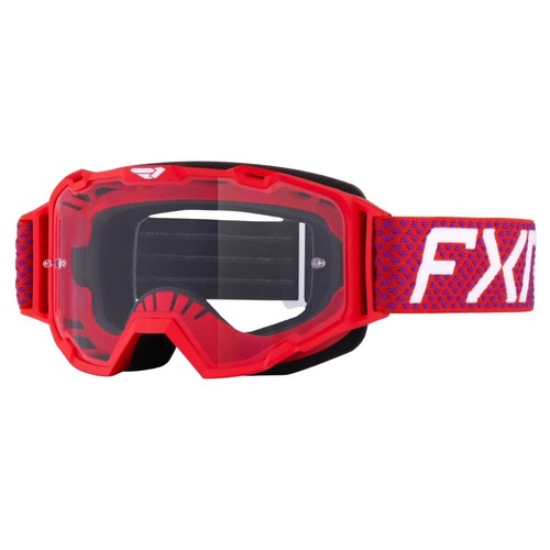 FXR Red/White Maverik Prime MX Goggle (OS)