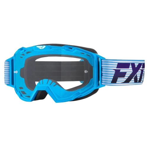 FXR Sky/Purple Maverik Prime MX Goggle (OS)