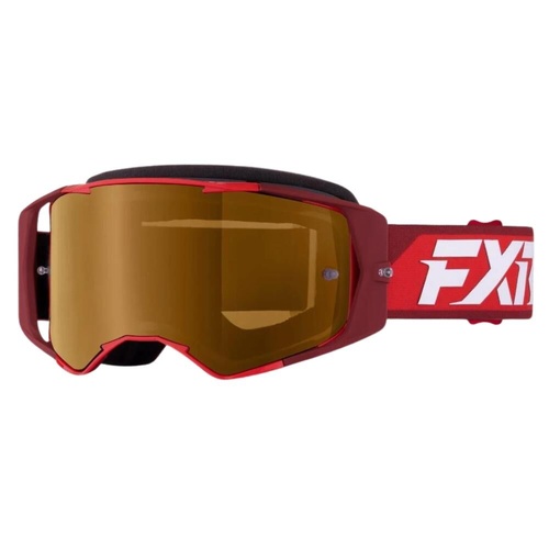 FXR Red/Maroon Factory Ride MX Goggle (OS)