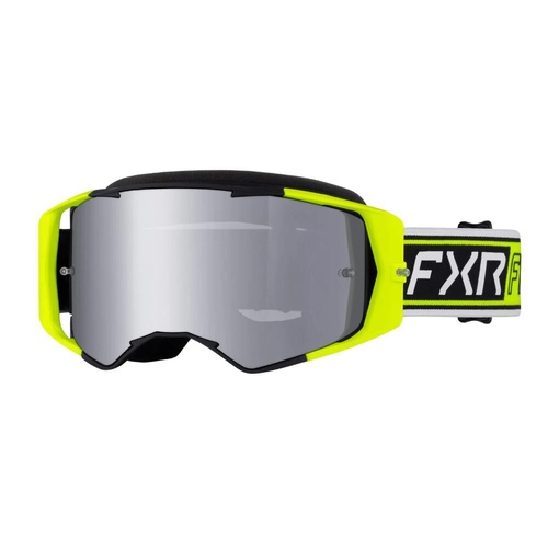 FXR HiVis/Black Factory Ride MX Goggle (OS)