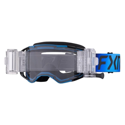 FXR Blue/Black Factory Ride R-Off Goggle (OS)