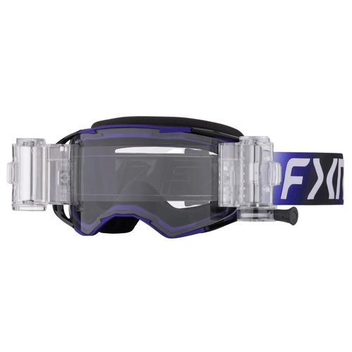 FXR Purple/Grey Factory Ride R-Off Goggle (OS)