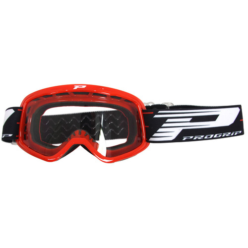 Progrip 3101 Red Kids Goggles With Clear Lens