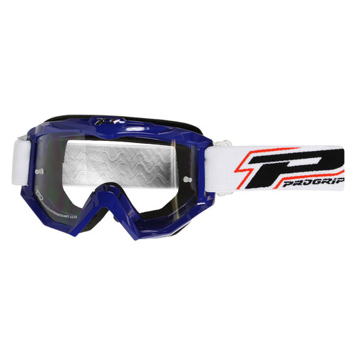 Progrip Raceline 3201 Blue Goggles With Clear Lens