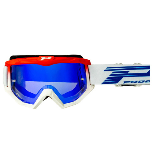 Progrip Atzaki 3201 Red / White Goggles With UV Lens