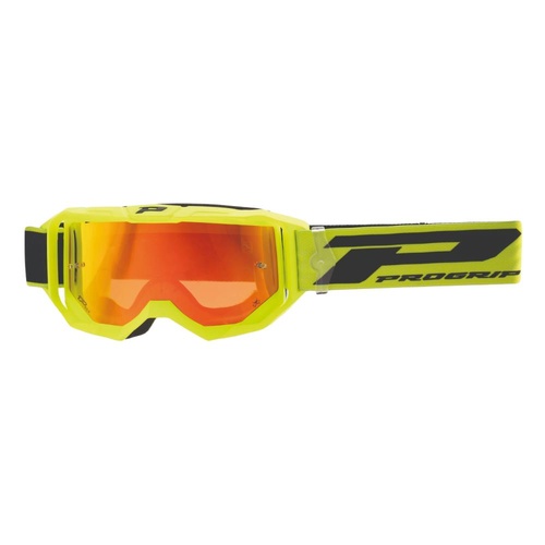 Progrip Vision 3300 Yellow Goggles with Multilayered Red Lens