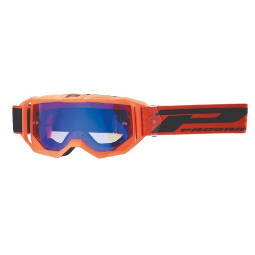 Progrip Vision 3300 Orange Goggles with Multilayered Blue Lens