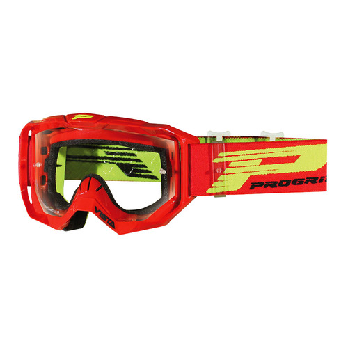 Progrip Vista 3303 Red Goggles Clear Lens