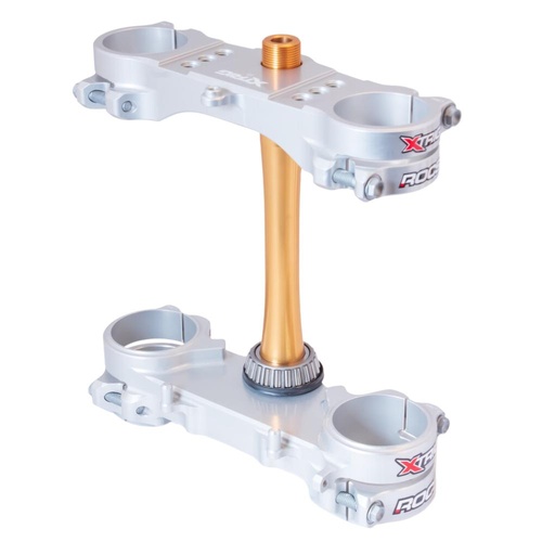 Xtrig Honda Silver Triple Clamps ROCS Tech Offset 20mm