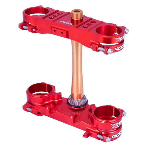 Xtrig Honda CRF 250 R 2022-2026 Red Triple Clamps ROCS Tech Offset 22mm