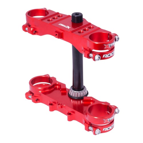 Xtrig Honda CRF 150 R 2007-2026 Red Triple Clamps ROCS Tech Offset 28mm