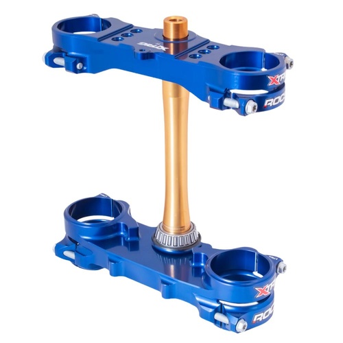 Xtrig Yamaha YZ 250 F 2024-2026 Blue Triple Clamps ROCS Tech Offset 20mm