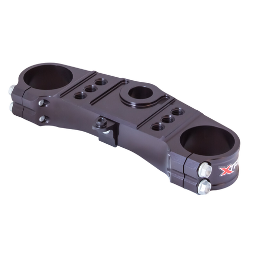 Xtrig Kawasaki KX 85 2007-2025 Black Top Triple Clamp M12 Offset 25mm