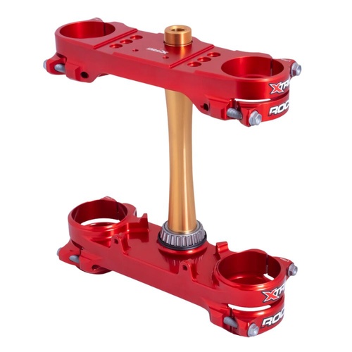 Xtrig Ducati DESMO 450 MX 2025-2026 Red Triple Clamps ROCS Tech Offset 24mm