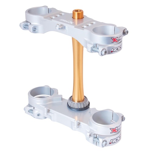 Xtrig Suzuki RM-Z 250 2016-2018 Silver Triple Clamps ROCS Tech Offset 21.5mm