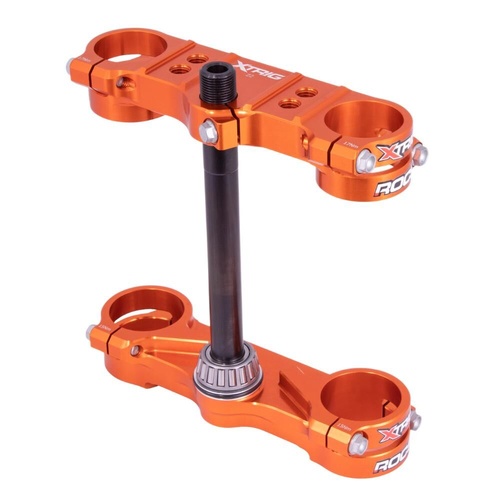 Xtrig KTM Orange Triple Clamps ROCS Tech Offset 22mm