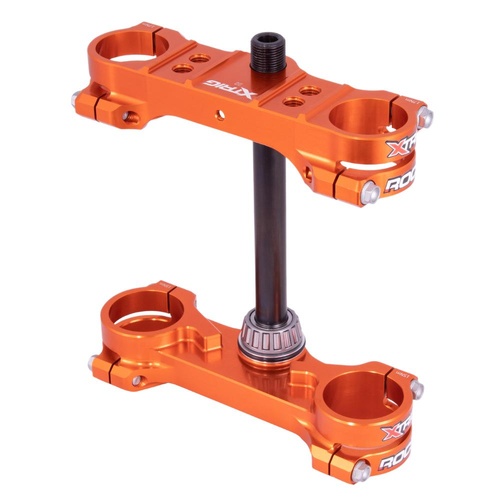 Xtrig Husqvarna TC 65 2021-2023 Orange Triple Clamps ROCS Tech Offset 22mm