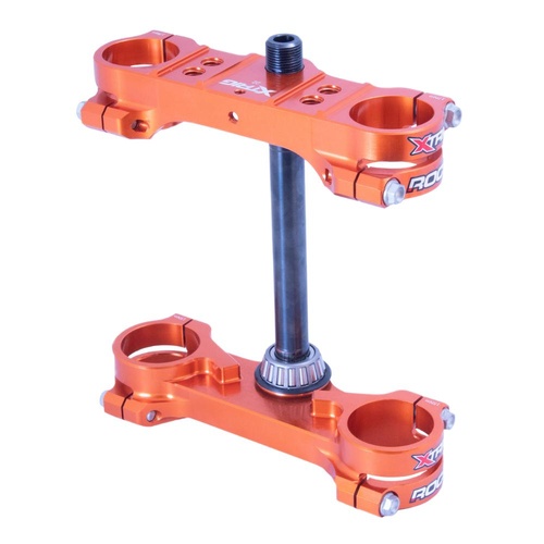 Xtrig KTM 50 SX 2024-2025 Orange Triple Clamps ROCS Tech Offset 22mm