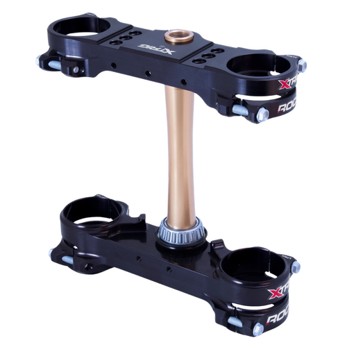 Xtrig Triumph TF 450 X 2026 Black Triple Clamps ROCS Tech Offset 22mm