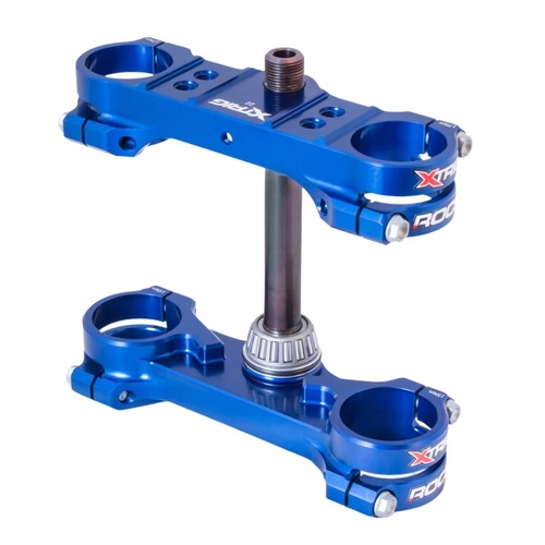 Xtrig Husqvarna Blue Triple Clamps ROCS Tech Offset 22mm
