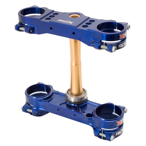 Xtrig Sherco 450 SEF FACTORY 2025-2026 Blue Triple Clamps ROCS Tech Offset 22mm