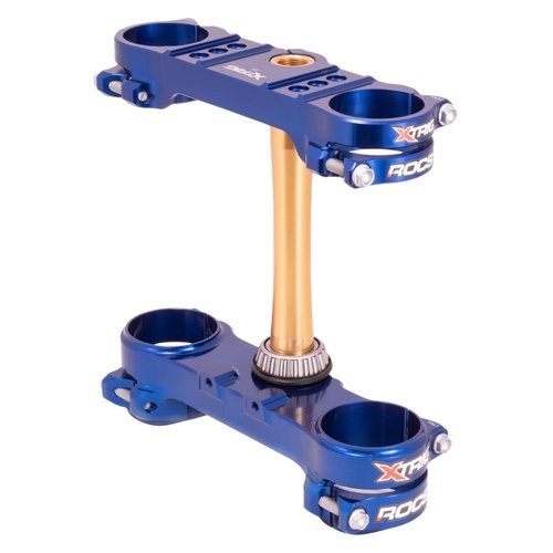 Xtrig Sherco 250 SEF FACTORY 2019-2023 Blue Triple Clamps ROCS Tech Offset 22mm