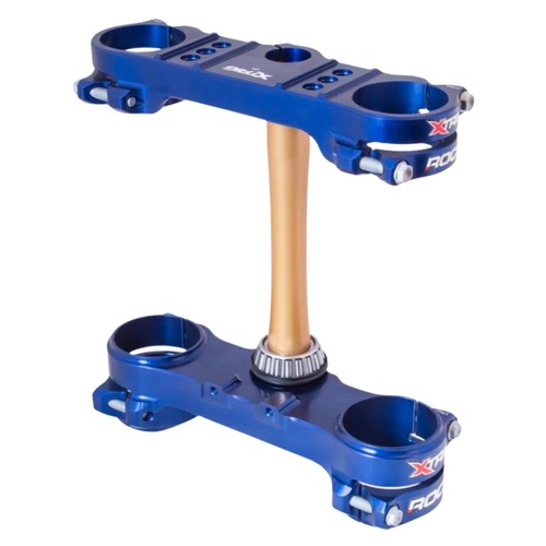 Xtrig Sherco 500 SEF FACTORY 2019-2023 Blue Triple Clamps ROCS Tech Offset 24mm