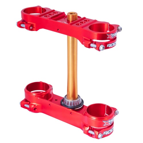Xtrig Rieju Red Triple Clamps ROCS Tech Offset 22.5mm