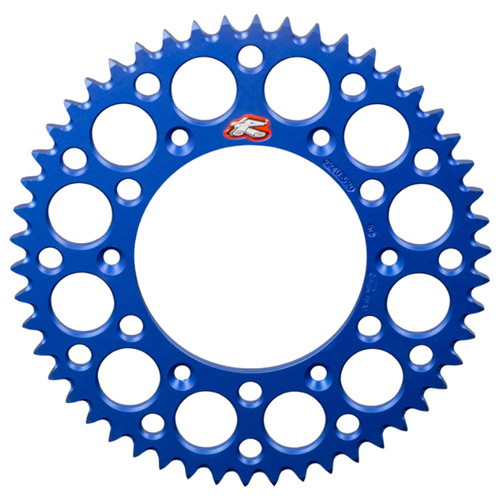 Renthal Blue Ultralight Grooved Rear Sprocket (47T) (441U-428-47GPBU)