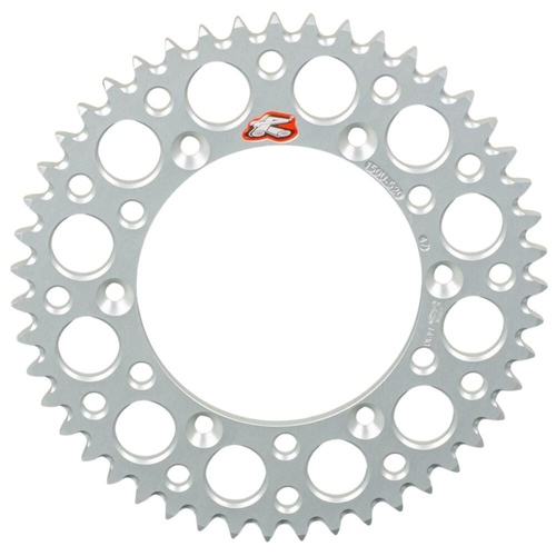Renthal Silver Ultralight Grooved Rear Sprocket (36T) (459U-520-36GYSI)