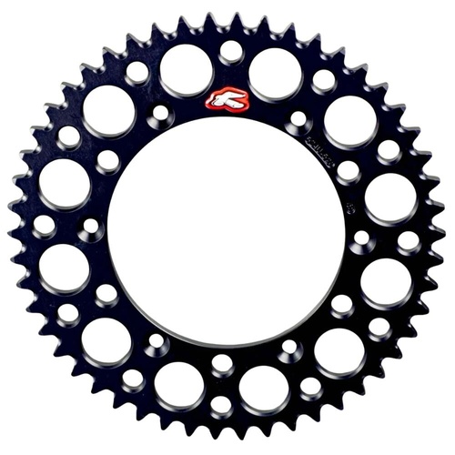 Renthal Black Ultralight Rear Sprocket (50T) (524U-520-50GRBK)