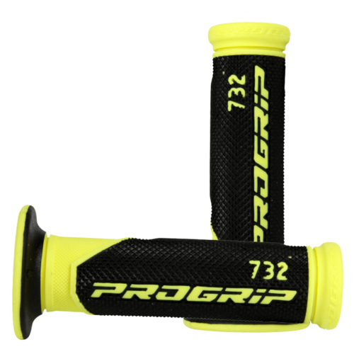 Progrip Neon Yellow Dual Density 732 Closed Grips