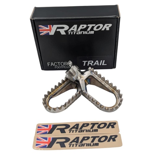Raptor Titanium Honda CRF 1100 L 2024-2026 Adventure Trail Top Footpegs (Standard)