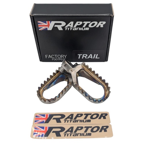 Raptor Titanium Yamaha XTZ 690 TENERE (T7) 2024-2026 Adventure Trail Top Footpegs (Standard)